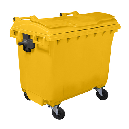 Container cu capac plat PREMIUM HDPE 660 L