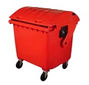 Container cu capac semi-rotund PREMIUM HDPE 1100 L